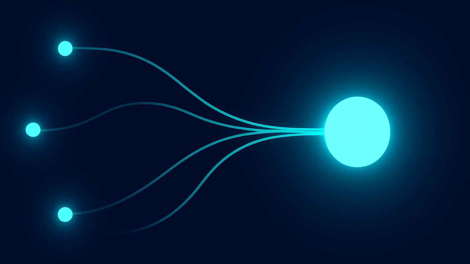 Four activity nodes converging into one reward orb.